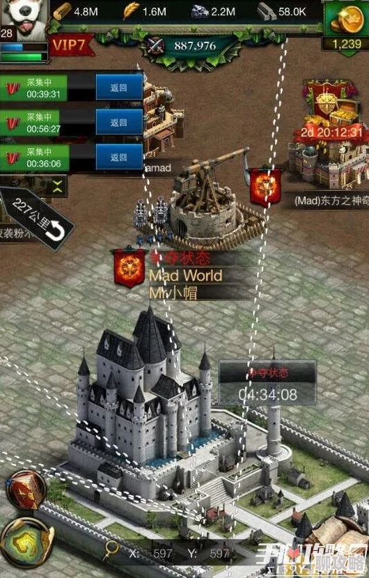 2025年策略游戏新趋势：cok列王的纷争中攻击城堡加点需平衡生命、防御与科技